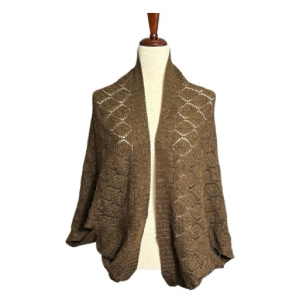 NWT Versatile Brown Women's Sweater, Shrug or Scarf One Size